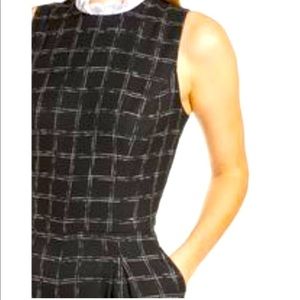 1901 windowpane plaid cropped jumpsuit